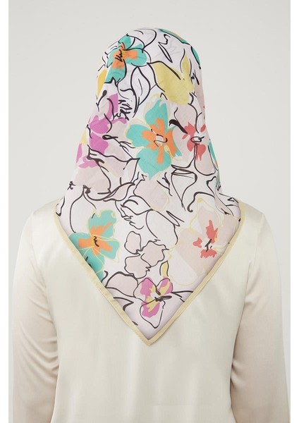 Sarı Yonca Desen Soft Cotton Eşarp fırsatları