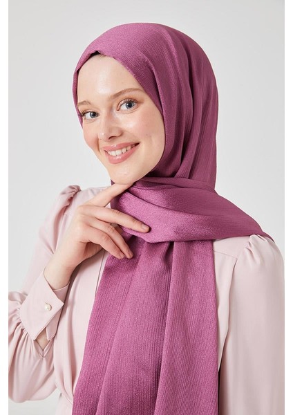 Koyu Pembe Crystal Şal