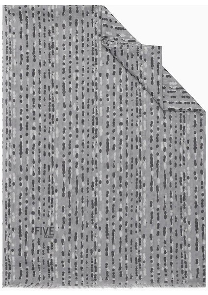 Gri Relax Nokta Şal