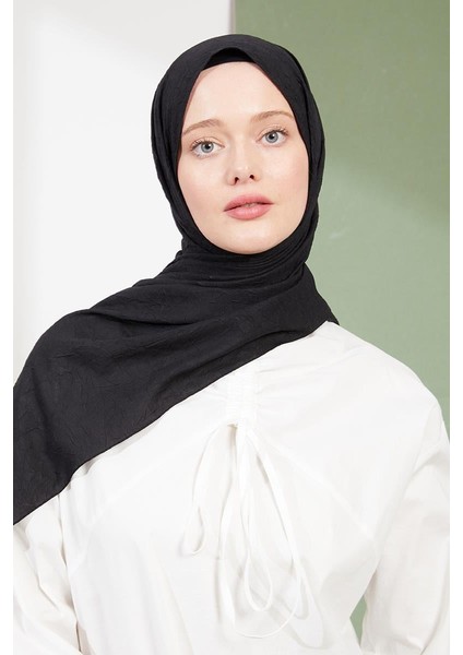 Siyah Kraş Krep Şal modelleri