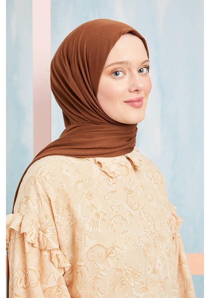 Kızıl Kahve Five Penye Şal