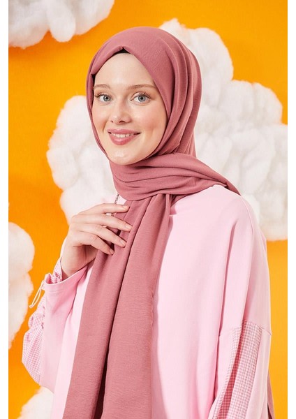 Gül Kurusu Pamuk Cazz Şal