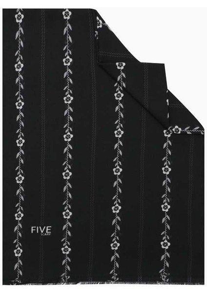 Siyah Relax Papatya Şal