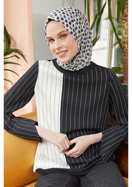 Kırık Beyaz Relax Fırça Puantiye Şal