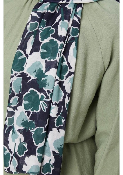 Zümrüt Yeşili Desenli Cotton Şal fırsatları