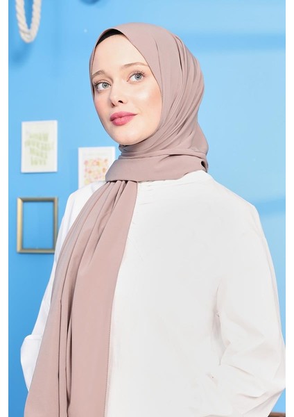 Açık Vizon Magic Şal