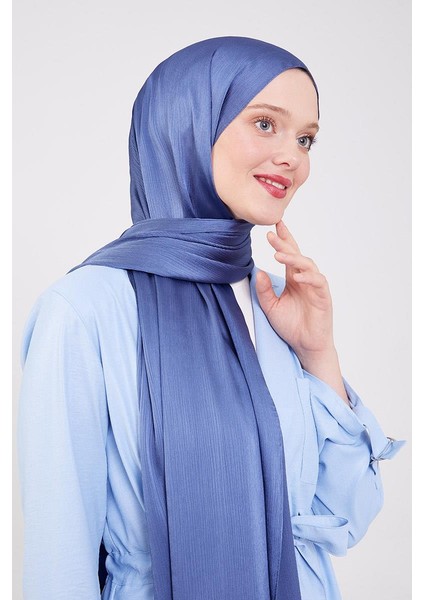 Kot Mavi Brillant Abiye Şal modelleri