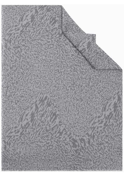 Gri Relax Ebruli Desen Şal