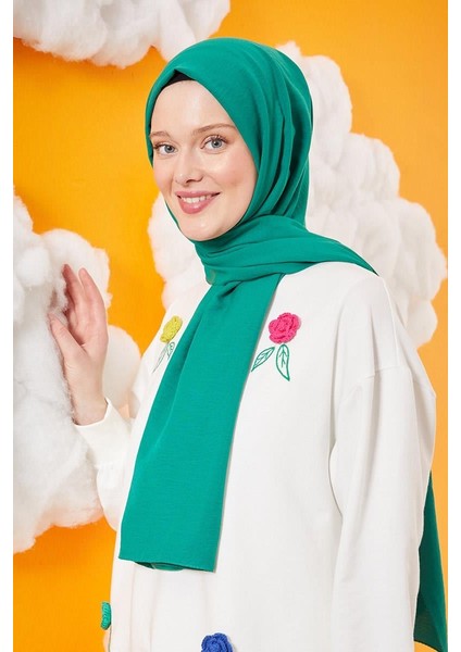 Açık Zümrüt Yeşili Pamuk Cazz Şal fiyatları