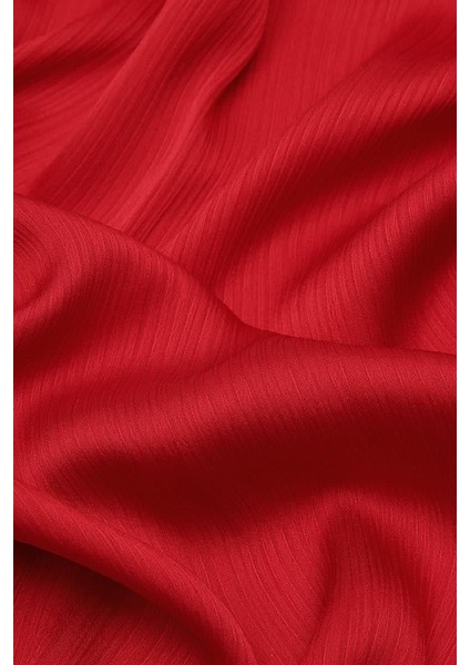 Koyu Kırmızı Brillant Abiye Şal