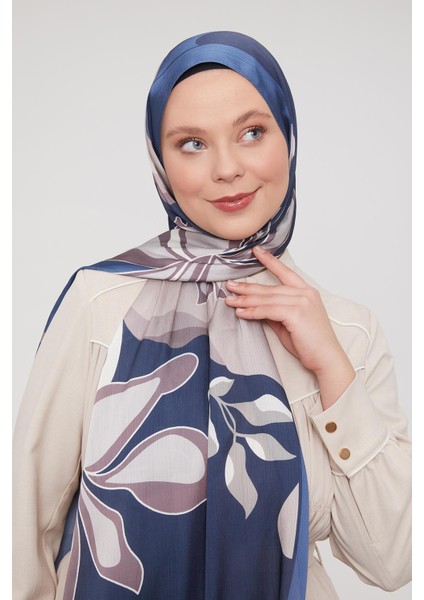 İndigo Soyut Çiçek Desen Brand Şal fiyatları