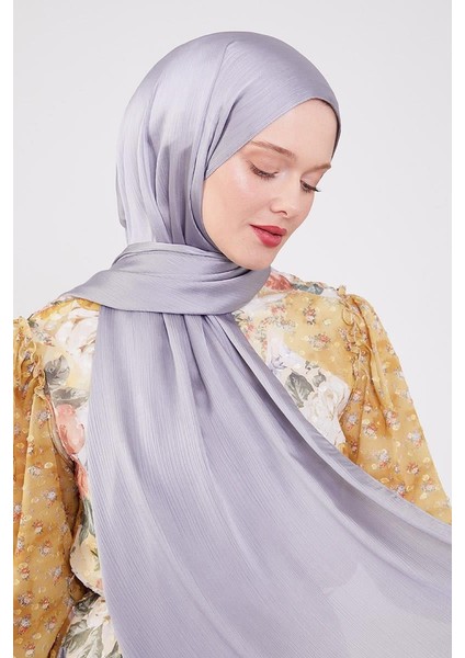 Gri Brillant Abiye Şal modelleri