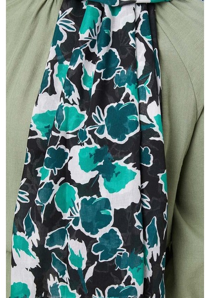 Yeşil Desenli Cotton Şal fırsatları