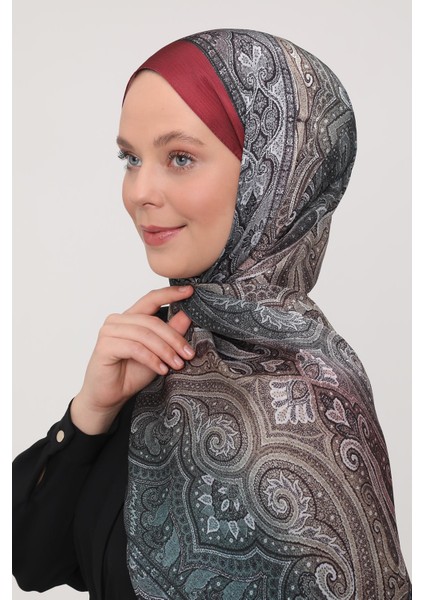 Kırmızı Gölgeli Desen Brand Şal modelleri