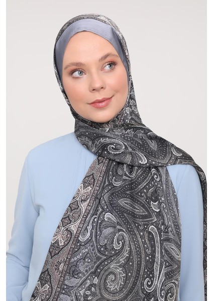 K.Gri Gölgeli Desen Brand Şal