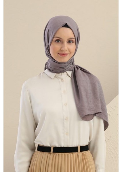 Koyu Vizon Shine Begonia Şal