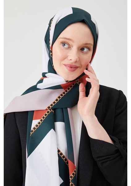 Nefti Halka Desen Violet Medine İpeği Şal modelleri