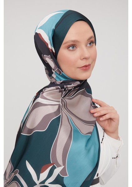 Zümrüt Soyut Çiçek Desen Brand Şal fiyatları