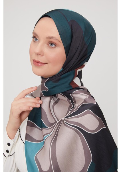 Zümrüt Soyut Çiçek Desen Brand Şal fırsatları