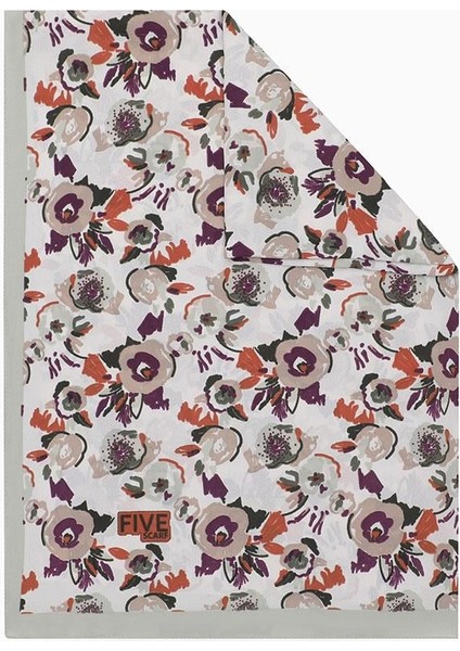 Mint Yeşili Fulya Desen Krep Şal