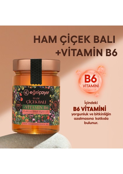 Ham Çiçek Balı + Vitamin B6 450 gr