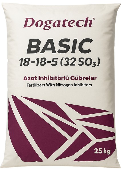 Basıc 18-18-5 (32 So₃) Azot Inhibitörlü Granül Npk Gübre 25 kg
