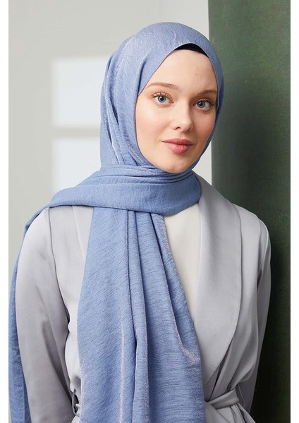 Mavi Pırıltı Şal