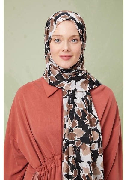 Vizon Desenli Cotton Şal