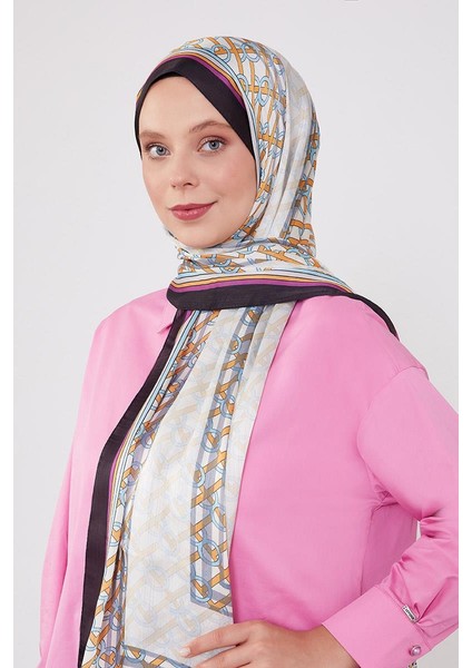 Siyah Şeritli Halka Desen Brand Şal fiyatları