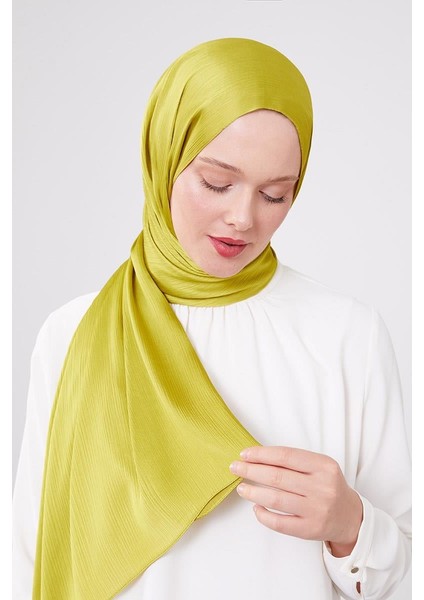 Yağ Yeşili Brillant Abiye Şal modelleri