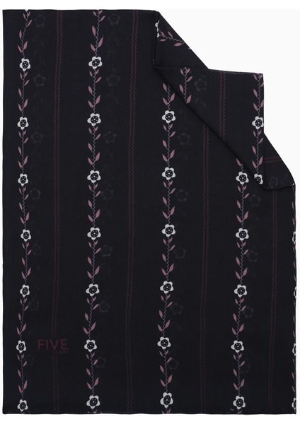 Lacivert Relax Papatya Şal