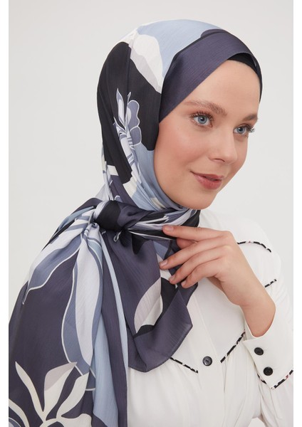 Antrasit Soyut Çiçek Desen Brand Şal fiyatları