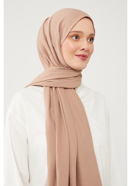 Açık Vizon Pamuk Cazz Şal