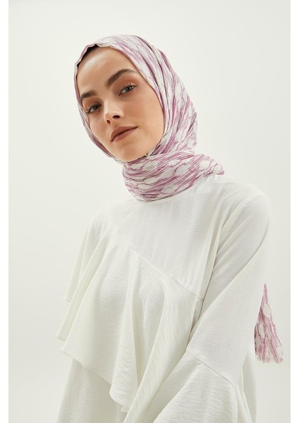 Açık Menekşe Bulut Comfort Line Şal