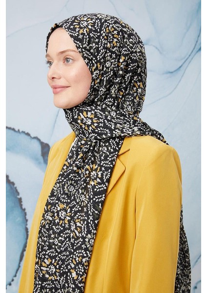 Hardal Tomurcuk Desen Cotton Şal modelleri