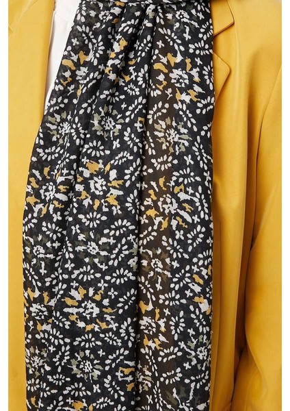 Hardal Tomurcuk Desen Cotton Şal fırsatları