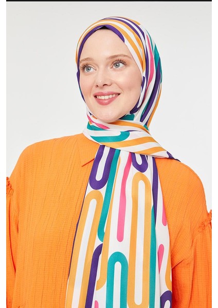 Mor Ataç Desen Mono Krep Şal fiyatları