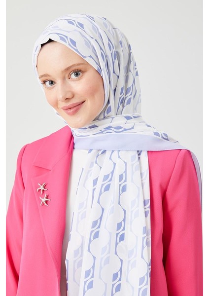 A.Lila Yuvarlak Desen Violet Medine İpeği Şal fırsatları