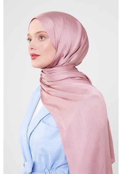 Pembe Brillant Abiye Şal