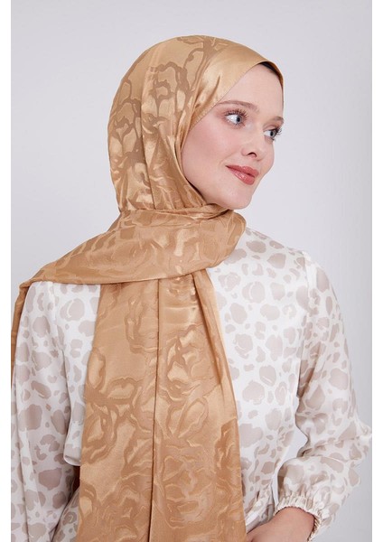 Gold Gül Desen Deluxe Devore Şal modelleri