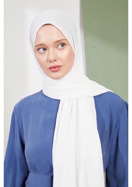 Beyaz Kraş Krep Şal modelleri