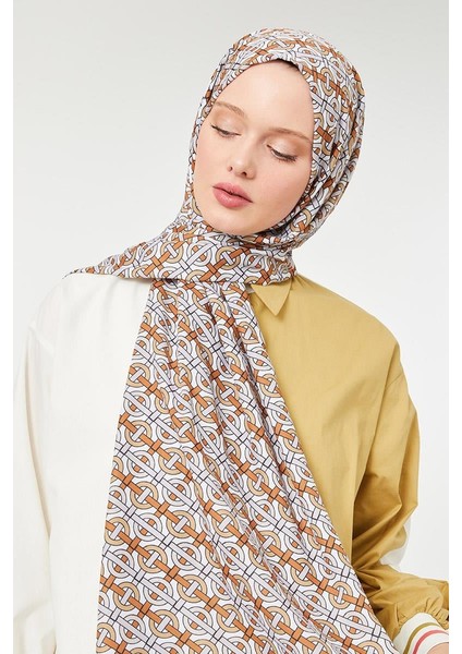 Vizon Yuvarlak Desen Mono Krep Şal fırsatları