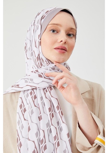 Kum Yuvarlak Desen Violet Medine İpeği Şal fiyatları