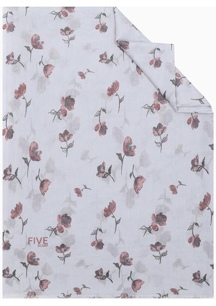 Açık Gri Relax Gelincik Şal