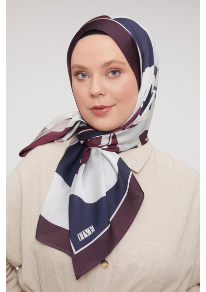 Vişne Soyut Çiçek Desen Brand Şal fiyatları