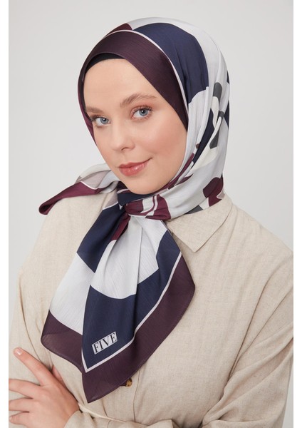 Vişne Soyut Çiçek Desen Brand Şal modelleri