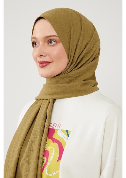 Yağ Yeşili Harmoni Şal modelleri