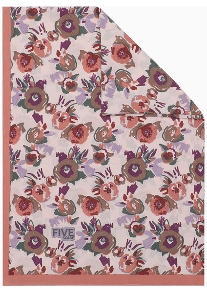 Yavruağzı Fulya Desen Krep Şal