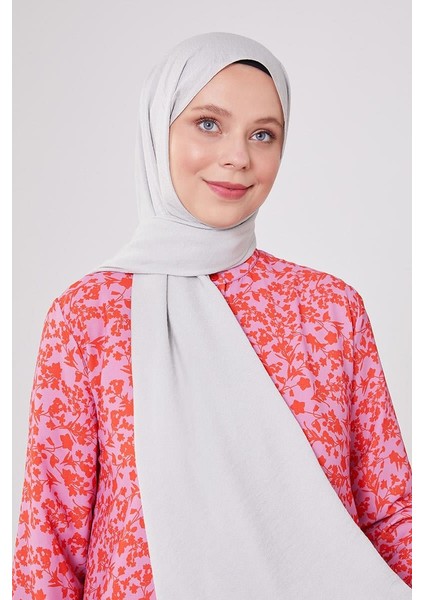 Açık Gri Junset Şal