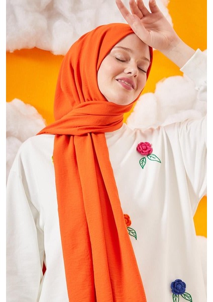 Turuncu Pamuk Cazz Şal modelleri